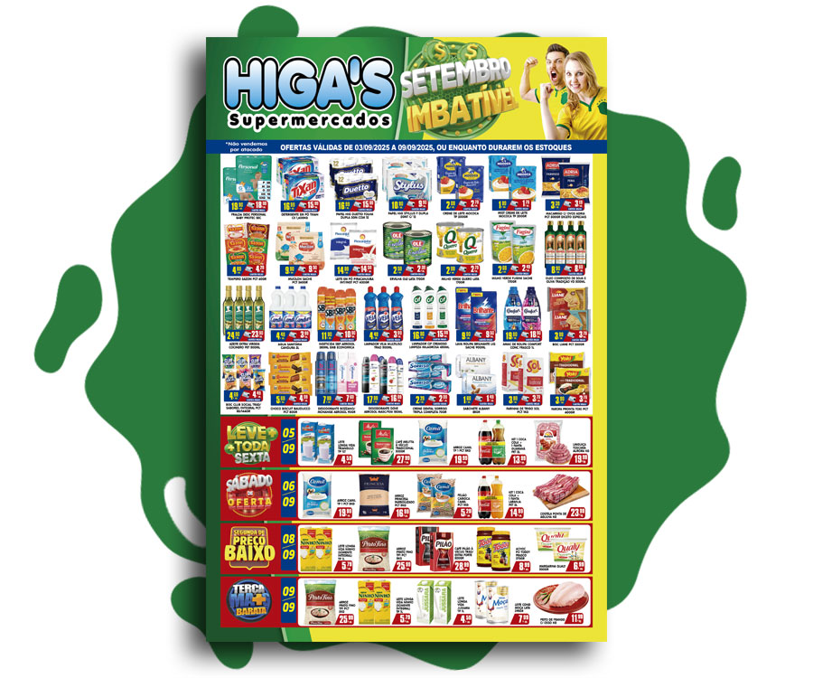 Ofertas válidas de 03/09/2025 a 09/09/2025. Ou enquanto durarem os estoques. Ofertas válidas de 03/09/2025 a 09/09/2025. Ou enquanto durarem os estoques.