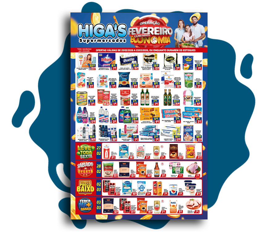 Ofertas válidas de 25/02/2026 a 03/03/2026. Ou enquanto durarem os estoques. Ofertas válidas de 25/02/2026 a 03/03/2026. Ou enquanto durarem os estoques.